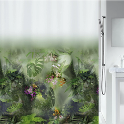 Duschdraperi Spirella Jungle Green 180x200 cm