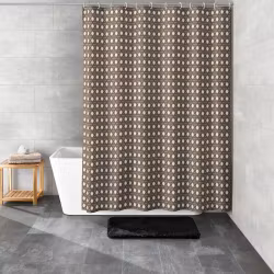 Duschdraperi Kleine Wolke Vienna Taupe 180x200 cm