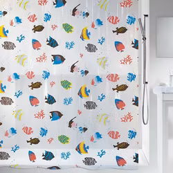Duschdraperi Spirella Fish Multicolor 180x200 cm