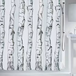 Duschdraperi Spirella Wood Black (Fler varianter)