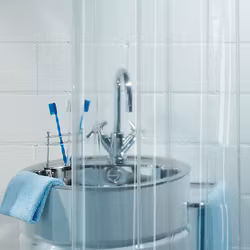 Duschdraperi Spirella Transparent Clear 180x200 cm