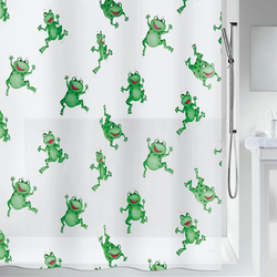 Duschdraperi Spirella Frogtime Green 180x200 cm
