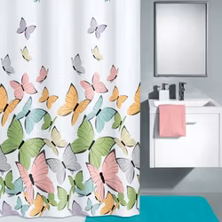 Duschdraperi Kleine Wolke Butterflies Multi 180x200 cm