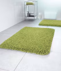 Badrumsmatta Spirella Highland Olive 60 cm Rund