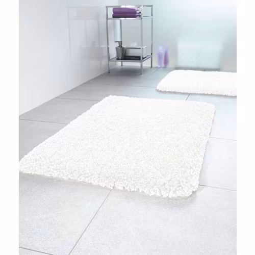 Badrumsmatta Spirella Highland White 60 cm Rund