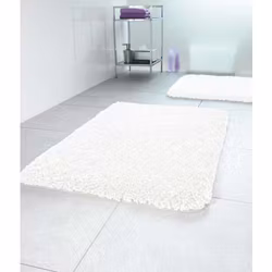 Badrumsmatta Spirella Highland White 60 cm Rund