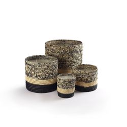 Côté Bougie Raphia Mogador Noir Doftljus - Apelsin