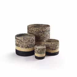 Côté Bougie Raphia Mogador Noir Doftljus - Apelsin