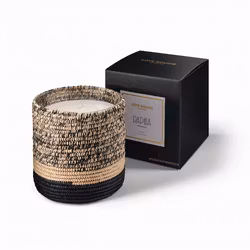 Côté Bougie Raphia Mogador Noir Doftljus - Apelsin