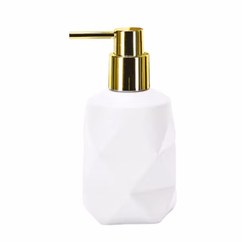 Tvålpump Kleine Wolke Golden Crackle White