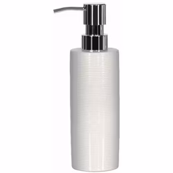 Tvålpump Spirella Tube Ribbed White