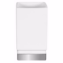 Tandborstmugg Spirella Roma White/Silver