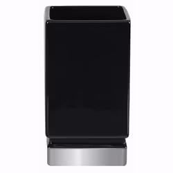 Tandborstmugg Spirella Roma Black/Silver