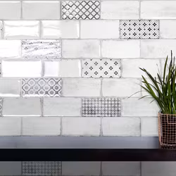 Kakel Vintage Blanco 10x20