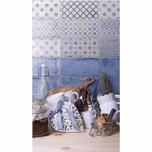 Kakel Vintage Decor Mix Blue 10x20