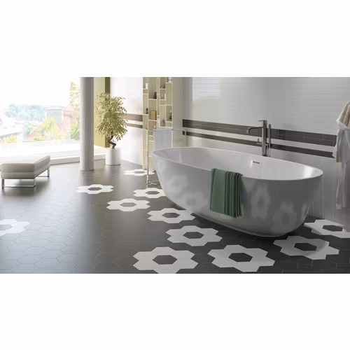Klinker Hexatile Nero Mate 17,5X20
