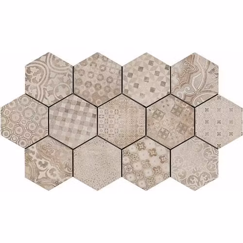 Klinker Rewind Hexa Dekor Cementine 21x18,2