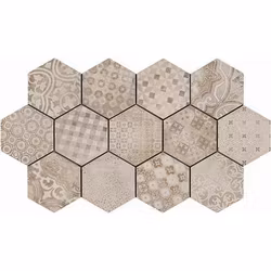 Klinker Rewind Hexa Dekor Cementine 21x18,2
