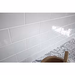 Kakel New England Crystal White 10x20