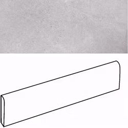 Sockel Klinker Eco Project Silver 7,5x60,4