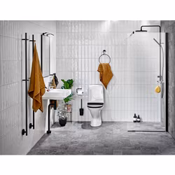 Duschvägg Alterna Lusso Svart