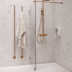 Takduschset INR Primy Steel Pleasure Borstad Brons