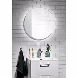 Spegel Alterna Beta Rund Silver