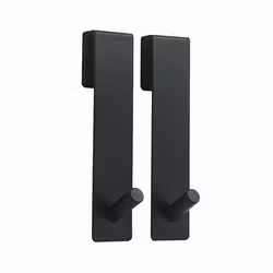 Duschväggskrok Spirella Noko matt-black 2-pack