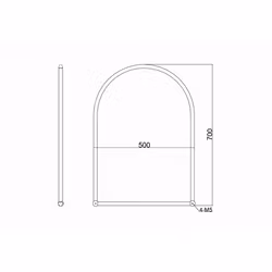 Spegel Burlington Rundad Ovankant