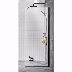 Duschvägg Alterna Lusso Svart