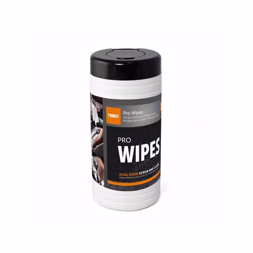 Rengöringsdukar med en grövre skrubbande sida och en finare rengörande sida. Används för att smidigt kunna ta bort fläckar av t.ex. lim, färg, fett, tjära, olja och andra beläggningar från händer, ver