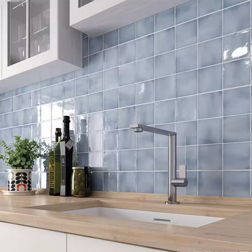 Kakel Amano Light Blue Gloss 10x10