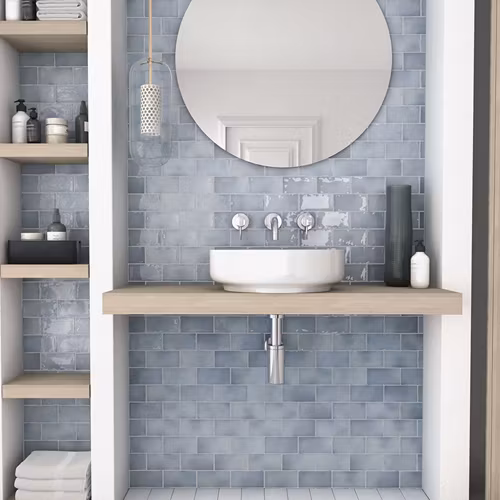 Kakel Amano Light Blue Gloss 6,5x40