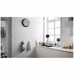 Kakel Primus Biselado Vit Blank 10x20