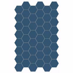 Klinker Hexa Floor Aegean Blue 14x16