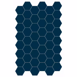 Klinker Hexa Floor Deep Navy 14x16