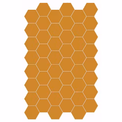 Klinker Hexa Floor Yellow Corn 14x16