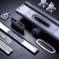 Golvbrunn Purus PRO Line 800 utan Sil, 50 mm Sidoutlopp