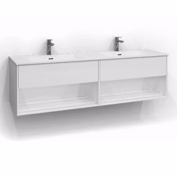 Tvättställsskåp Svedbergs Epos 160x45 Två Lådor