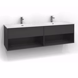 Tvättställsskåp Svedbergs Epos 160x45 Två Lådor