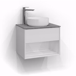 Tvättställsskåp Svedbergs Epos 60x45 1 Låda Ovanpåliggande Tvättställ