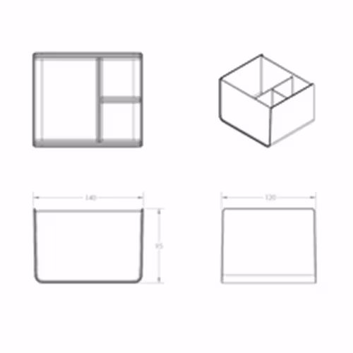 Förvaringslåda Haven Square A3.25