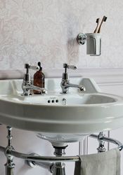 Tvättställ Burlington Edwardian Runt 56 cm med Handfatsställ