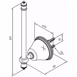 Reservpappershållare Damixa Tradition Krom