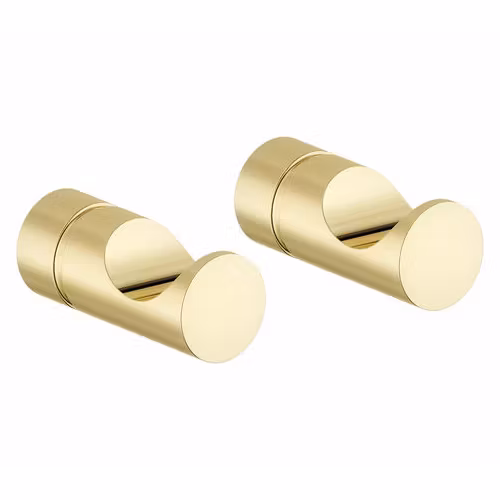 Handdukskrok Damixa Silhouet (2-pack) Mässing pvd