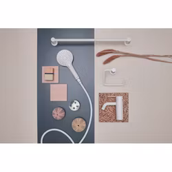 Handduksstång Dubbel Damixa Silhouet 800 mm Mattvit