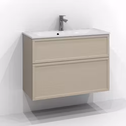 Tvättställsskåp Svedbergs Poem Ram 80x35 med 2 Lådor