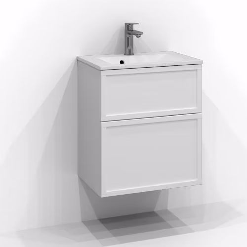 Tvättställsskåp Svedbergs Poem Ram 50x35 med 2 Lådor