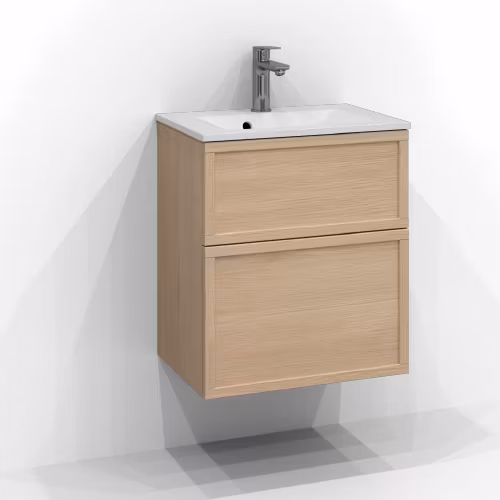 Tvättställsskåp Svedbergs Poem Ram 50x35 med 2 Lådor