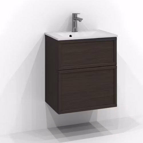 Tvättställsskåp Svedbergs Poem Ram 50x35 med 2 Lådor